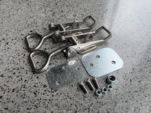 Over Centre Catch Kit (large, S/S) w M5 bolts, Nuts, Backing Plate