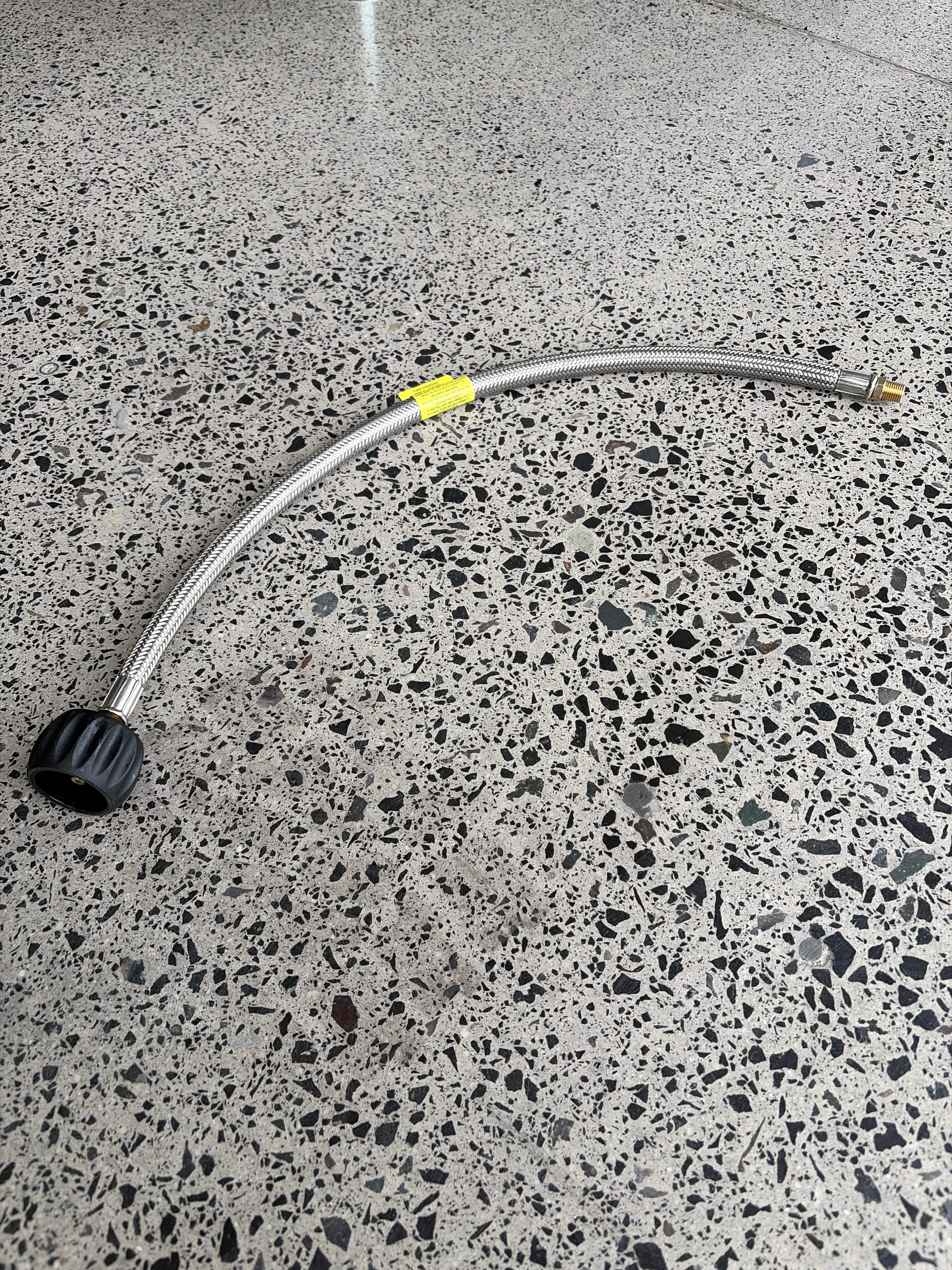 1/4" LLC27  x 1/4"BSP Gas hose 600mm