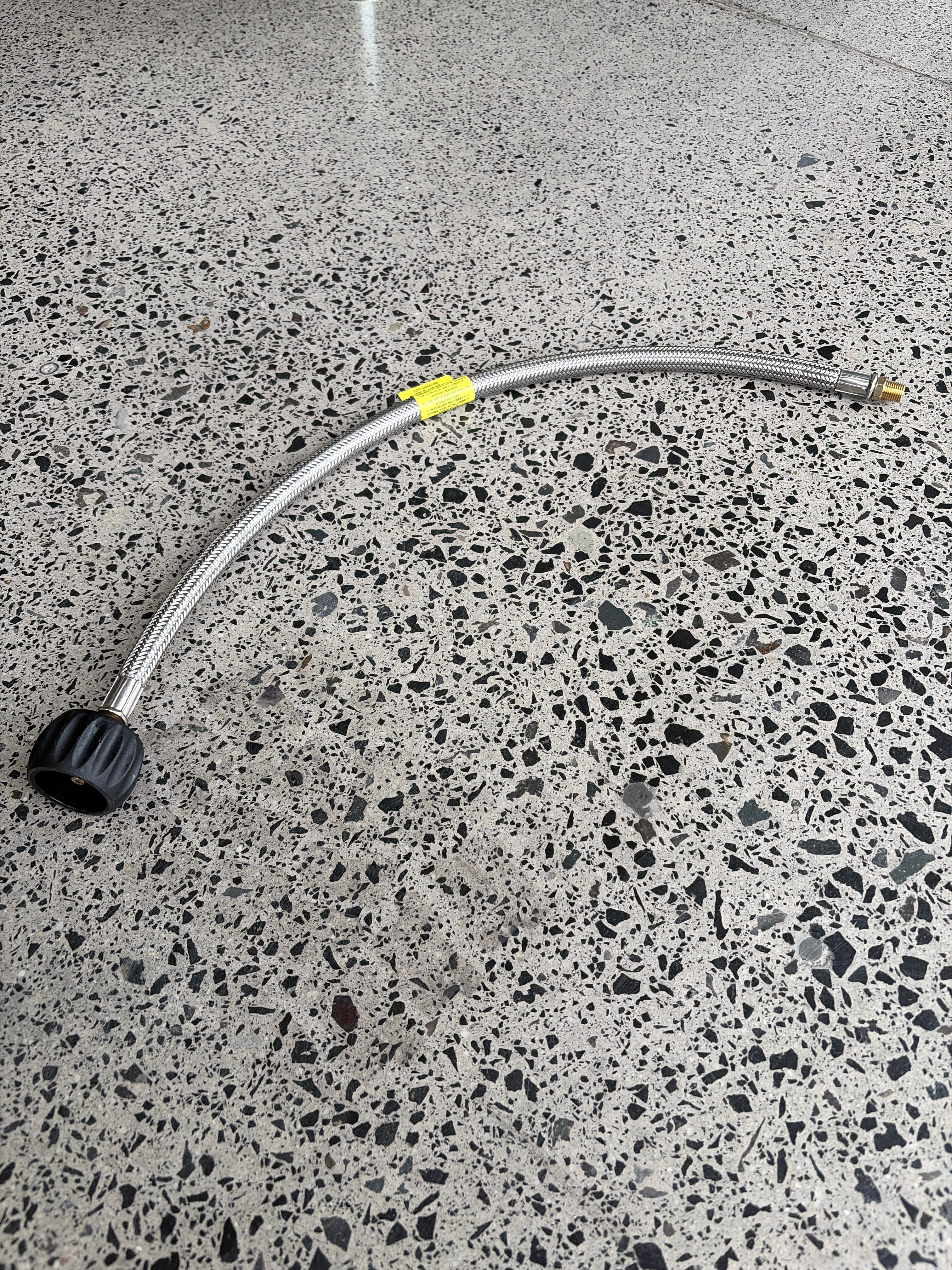1/4" LLC27  x 1/4"BSP Gas hose 600mm