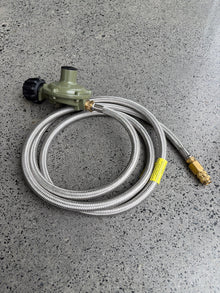 2m gas hose w/ reg. (incl. fem. coup.)