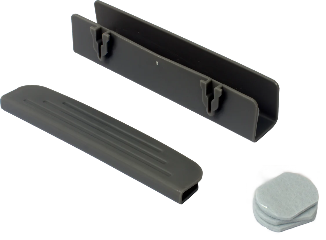 Compact collapsible bin fitings