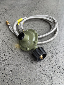 2m gas hose w/ reg. (incl. fem. coup.)