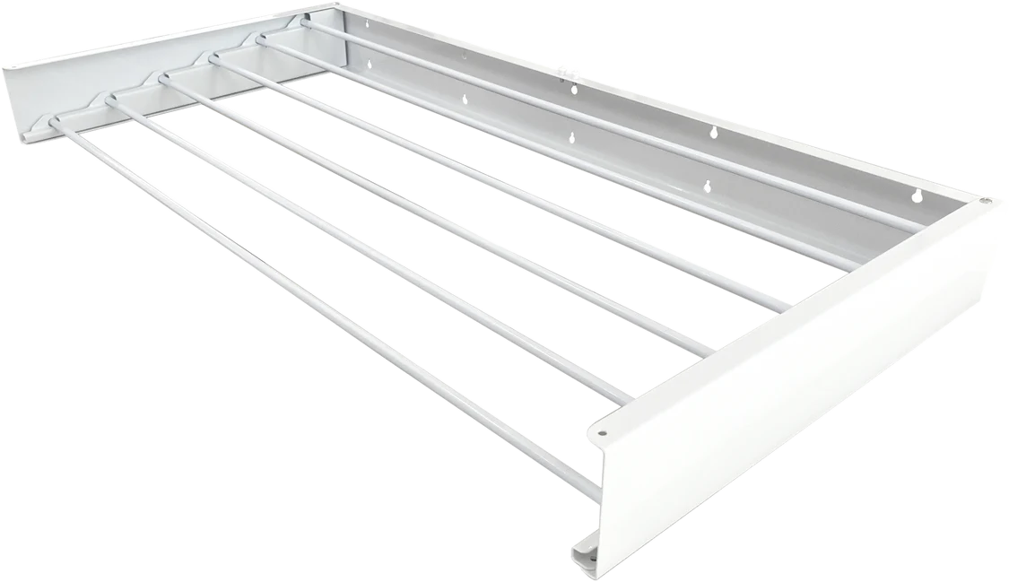 100cm Wall Mounted Clothes Airer White
