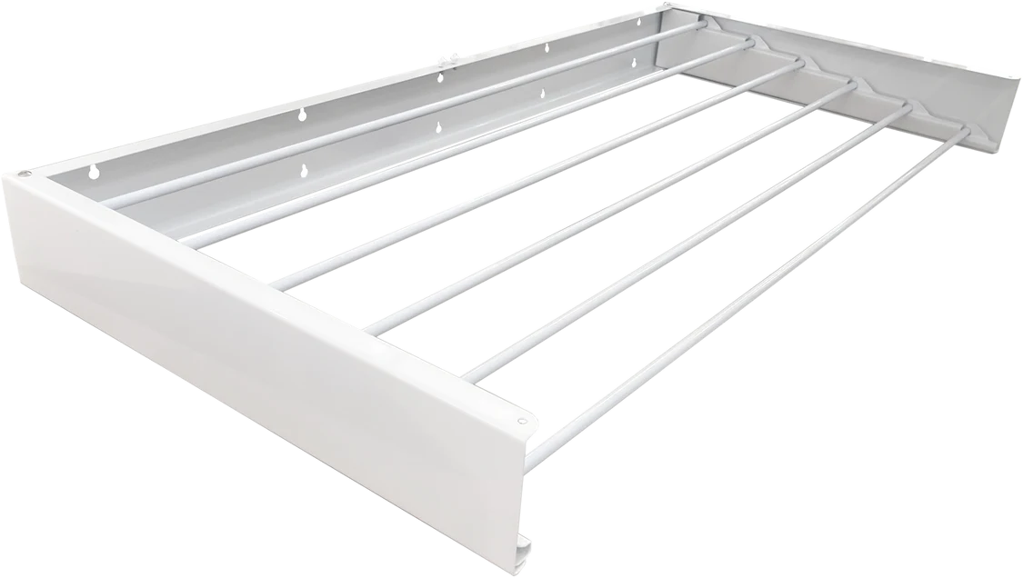 100cm Wall Mounted Clothes Airer White