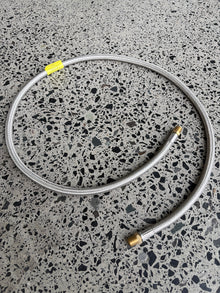 Gas hose 1250mm long 1/4M BSP x 1/4M BSP
