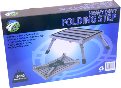 On the Road Steel Folding Step with anti slip