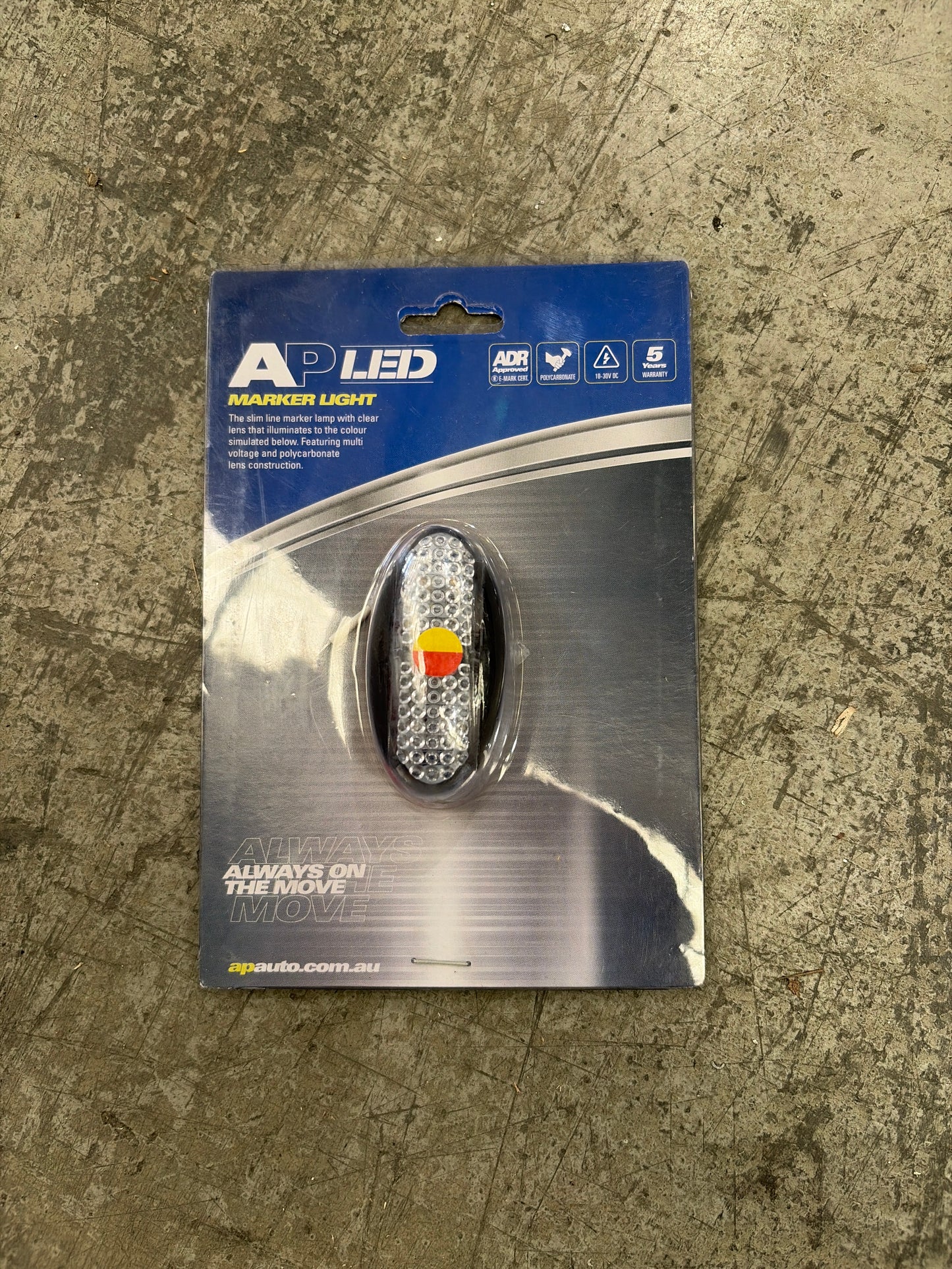 LED clearance lamp red/amber