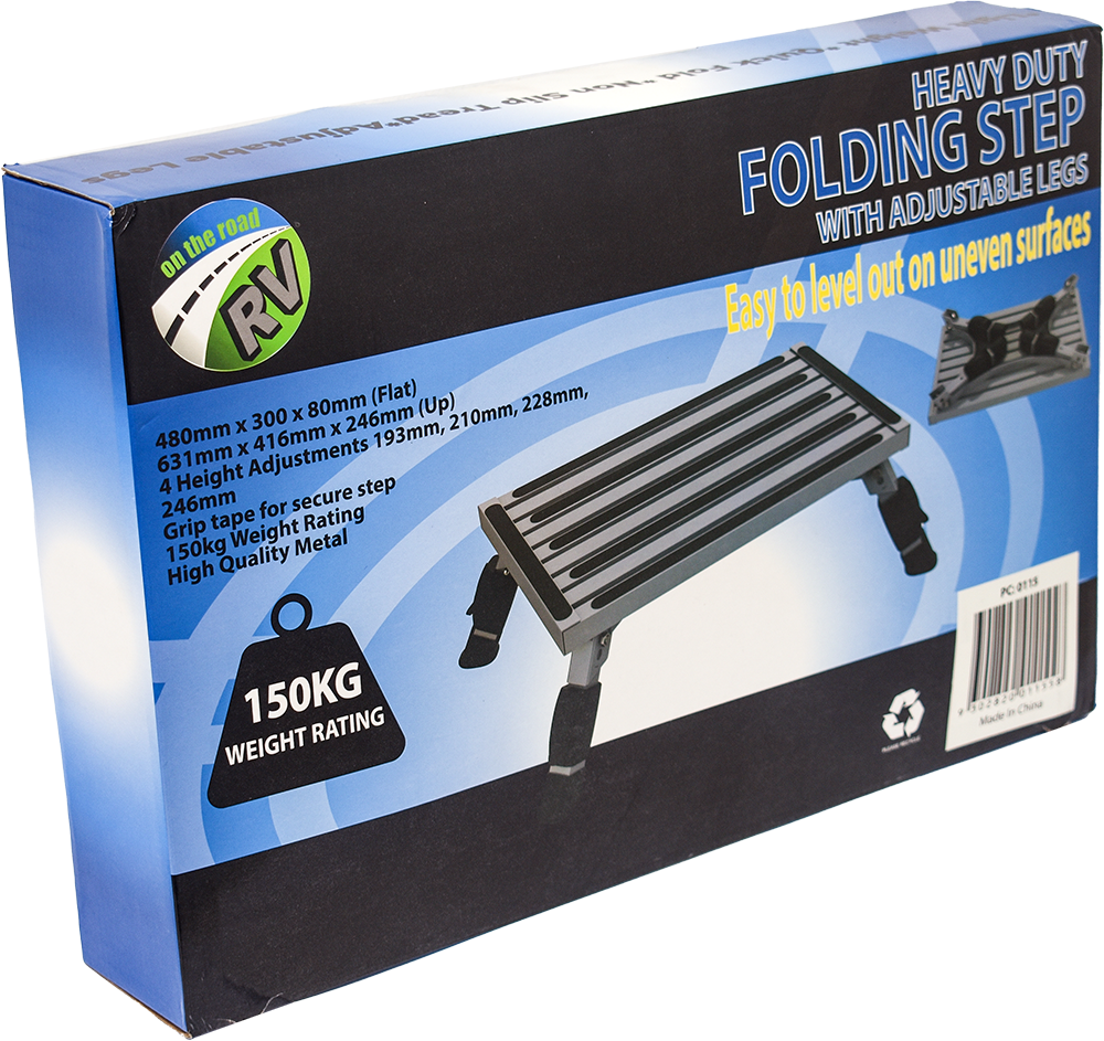 Adjustable step with anti slip