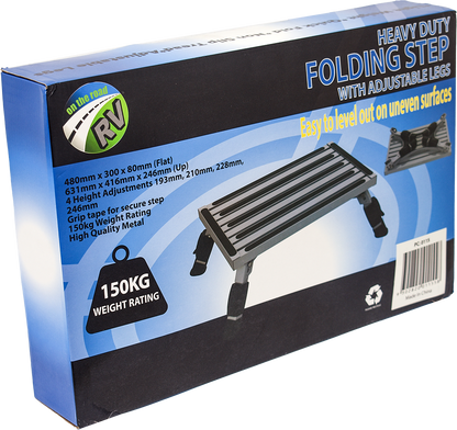 Adjustable step with anti slip