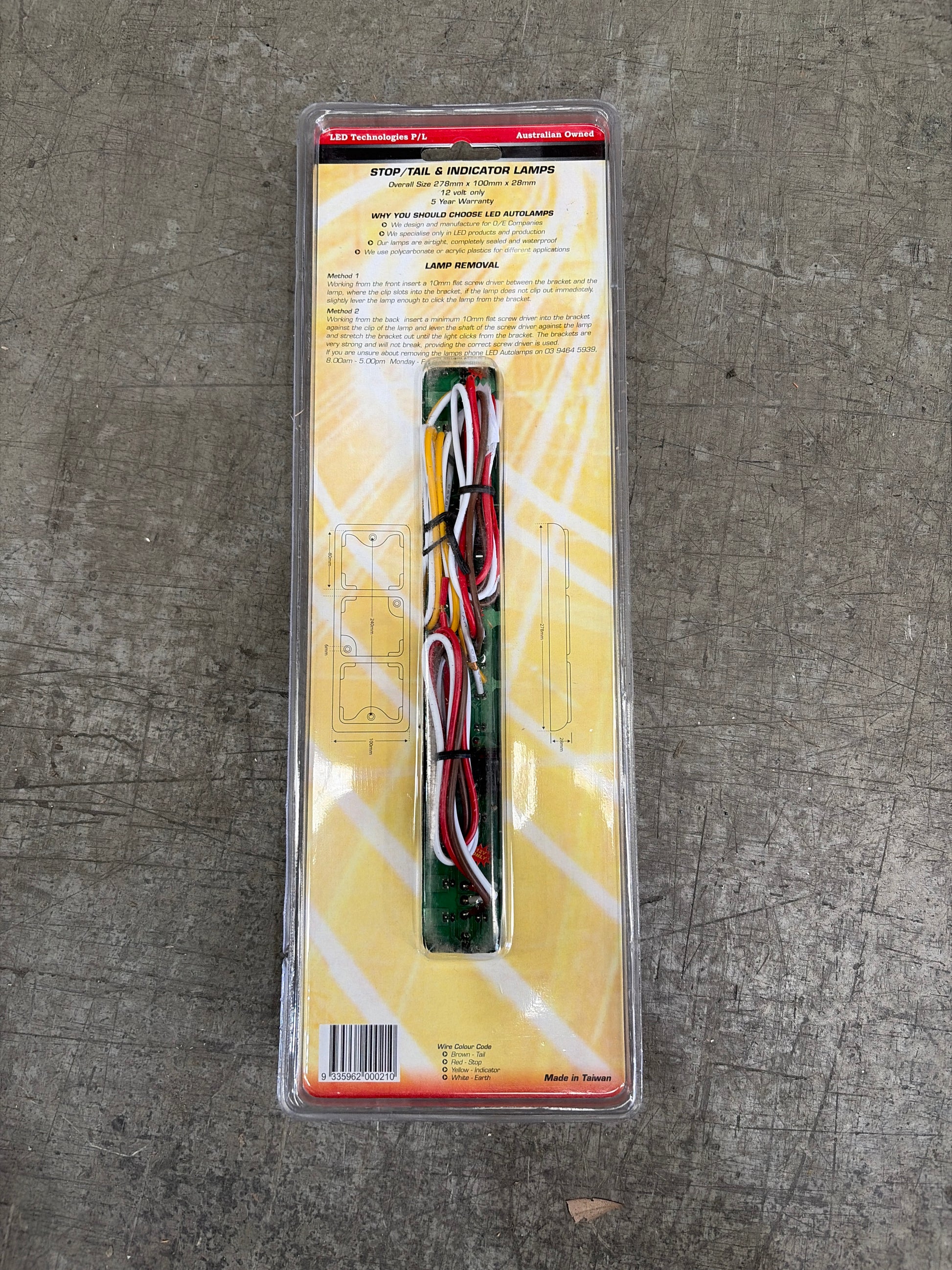 Topaz LED 3 Bay Tail Light MK2-3 2