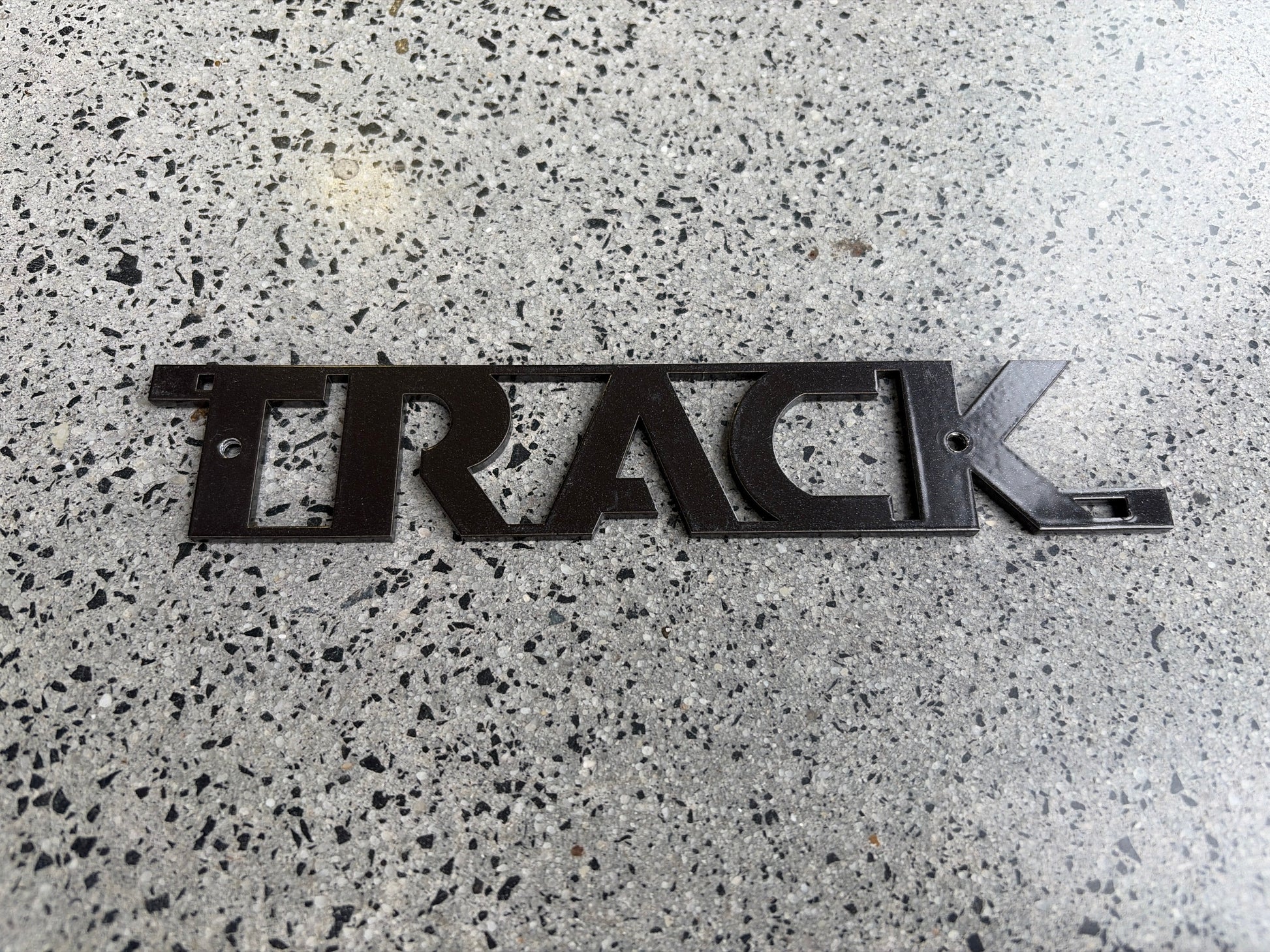 Track Logo - Eternity Charcoal Pearl Satin