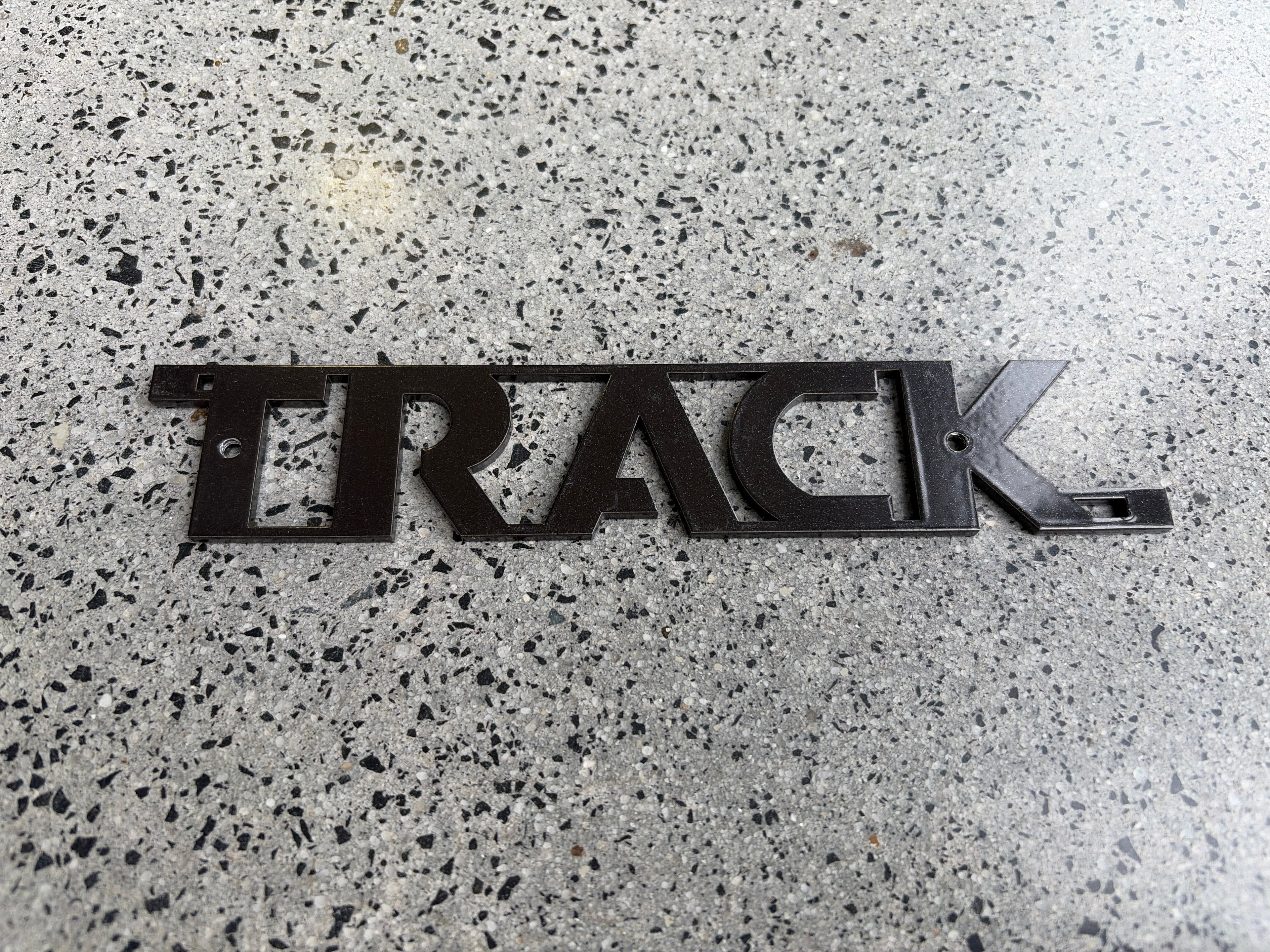 Track Logo - Eternity Charcoal Pearl Satin