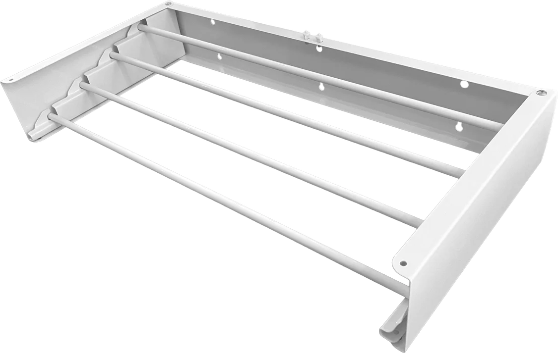 60cm Wall Mounted Clothes Airer White