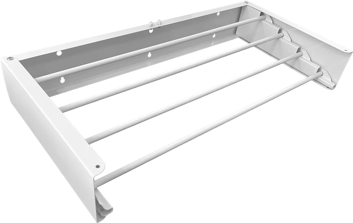 60cm Wall Mounted Clothes Airer White